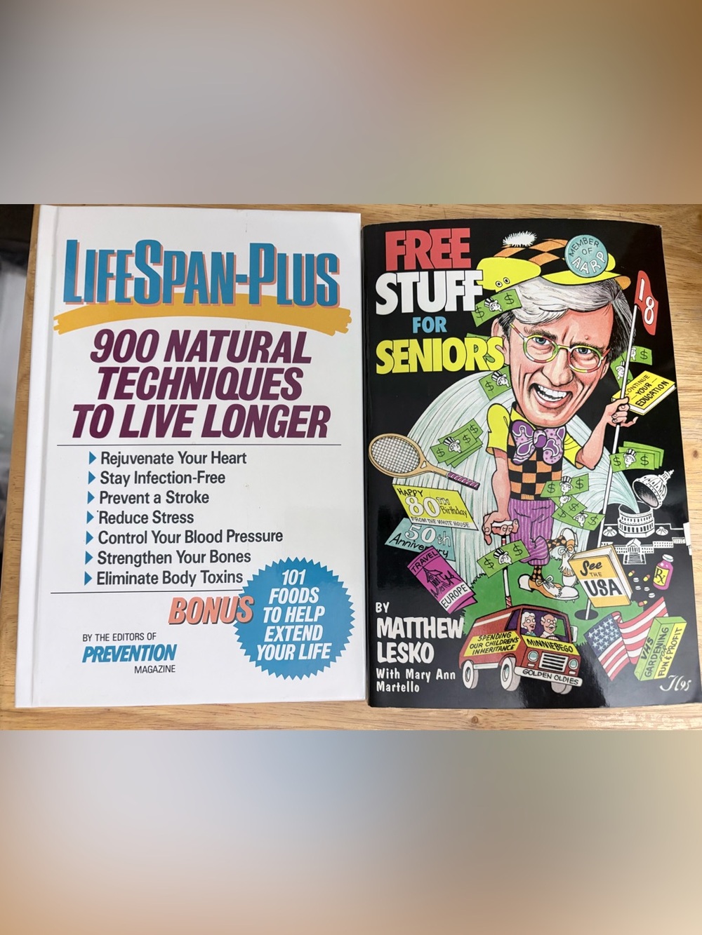 Free Stuff for Seniors and Life Span Plus. 2 Books